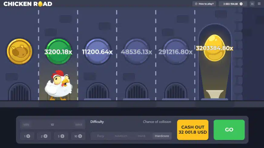 Caractéristiques du jeu Chicken Road 2.0.